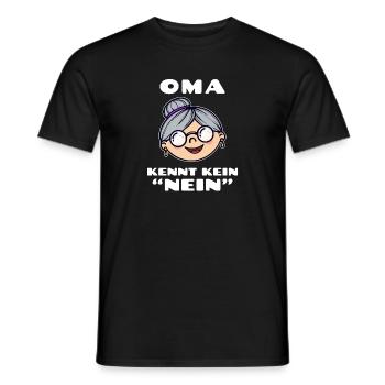 Seniorin Brille Großmutter Oma Alte Frau Statement - Männer T-Shirt - Schwarz - Vorne - AI Model Male 178 light (178cm)