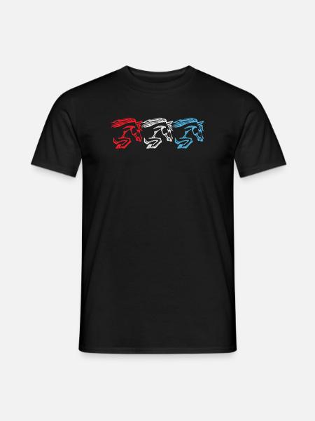 Isländer Pferde Hengst Galopp Islandpferde - Männer T-Shirt - Schwarz