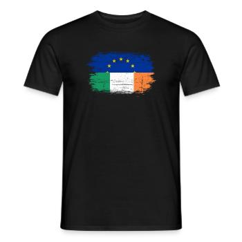 UE Italie Drapeau Fusion - T-shirt homme - noir - Devant - AI Model Male 178 light (178cm)