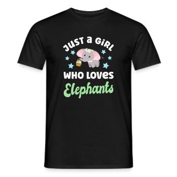 Elefant Elefanten - Männer T-Shirt - Schwarz - Vorne - AI Model Male 178 light (178cm)