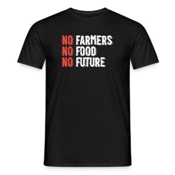 Nachhaltige Landwirtschaftsillustration - Männer T-Shirt - Schwarz - Vorne - AI Model Male 178 light (178cm)