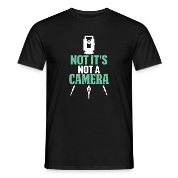 Ironic Message Photography - Men's T-Shirt - black - Front - AI Model Male 178 light (178cm)