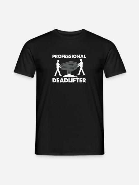 Professioneller Kreuzheber, lustiger - Männer T-Shirt - Schwarz