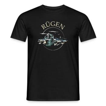 Ostsee Insel Rügen Strandkrob Symbol Illustration - Männer T-Shirt - Schwarz - Vorne - AI Model Male 178 light (178cm)