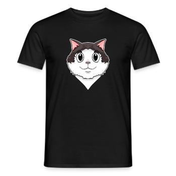 Ragdoll Katze - Männer T-Shirt - Schwarz - Vorne - AI Model Male 178 light (178cm)