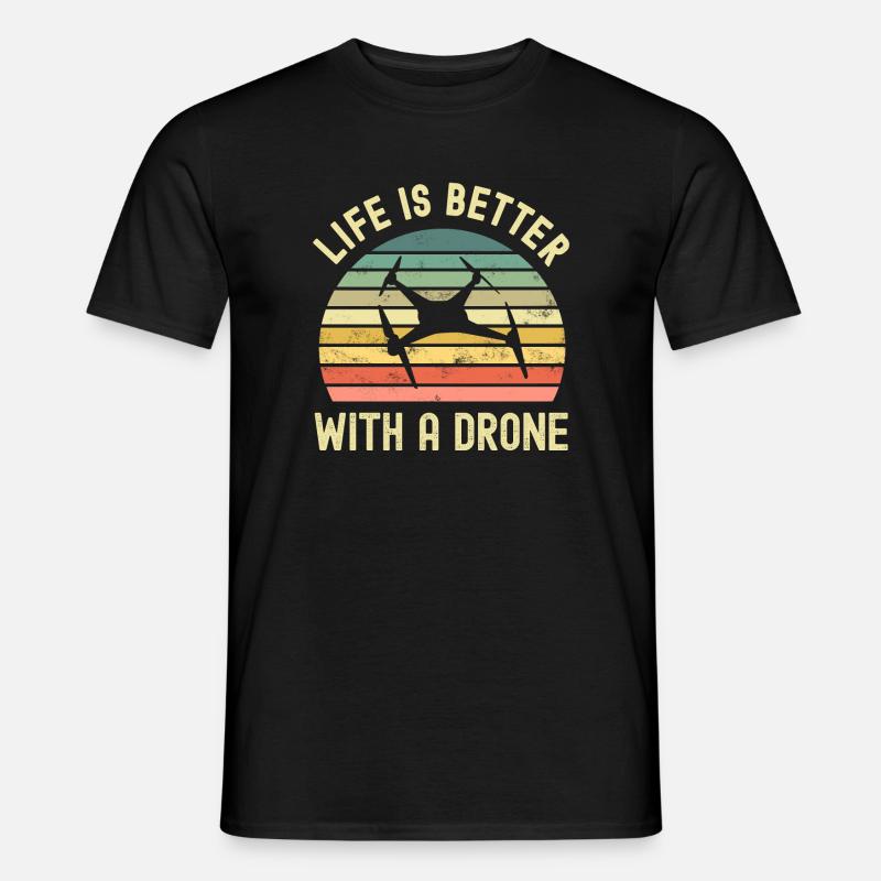 Drone - Männer T-Shirt - Schwarz