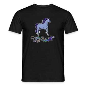 Cool Chevaux Islandais Chevaux Cheval Amour Haflinger - T-shirt homme - noir - Devant - AI Model Male 178 light (178cm)