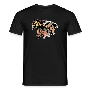 Icelandic Horses Stallion Horse Fan Horse Love Horses - Men's T-Shirt - black - Front - AI Model Male 178 light (178cm)