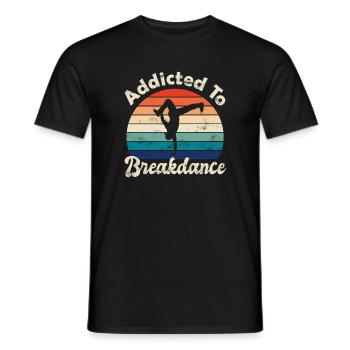 Breakdance - Männer T-Shirt - Schwarz - Vorne - AI Model Male 178 light (178cm)