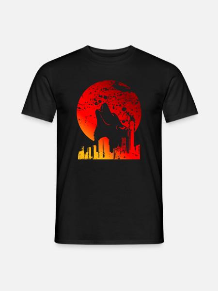 BLODMÅNE | RØDE FULDMÅNE GAVER - Mænd T-shirt - sort