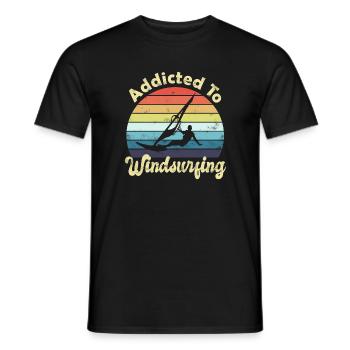 Windsurfen Windsurfer - Männer T-Shirt - Schwarz - Vorne - AI Model Male 178 light (178cm)