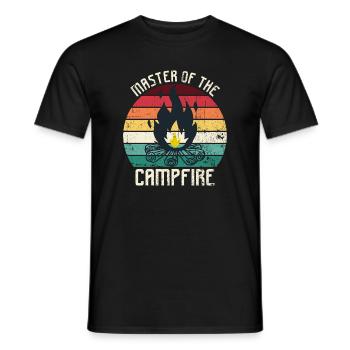 Maître du feu de camp - T-shirt homme - noir - Devant - AI Model Male 178 light (178cm)