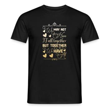 Réunion de famille Nous n’avons peut-être pas tout - T-shirt homme - noir - Devant - AI Model Male 178 light (178cm)