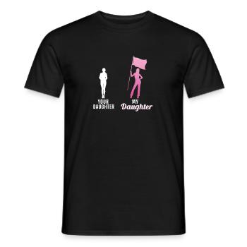 Your Daughter My Daughter Funny Color Guard Corps - T-shirt homme - noir - Devant - AI Model Male 178 light (178cm)