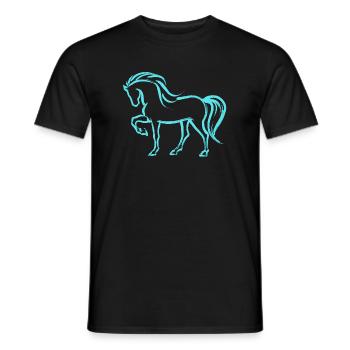 Islandpferde Fohlen Pferde Pferdeliebe Pferdefan - Männer T-Shirt - Schwarz - Vorne - AI Model Male 178 light (178cm)