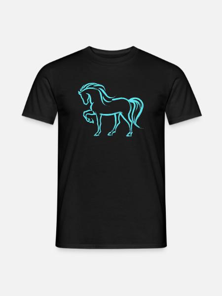 Islandpferde Fohlen Pferde Pferdeliebe Pferdefan - Mænd T-shirt - sort