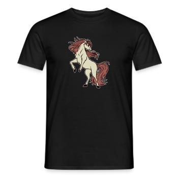 Trot Horses Gallop Icelandic Horses Riding Horse Fan - Men's T-Shirt - black - Front - AI Model Male 178 light (178cm)