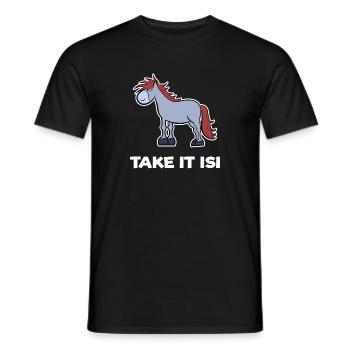 Chevaux poulains Poney Haflinger Chevaux islandais Dicton - T-shirt homme - noir - Devant - AI Model Male 178 light (178cm)