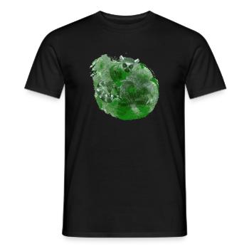 außergewöhnliche Tieroutfits, Katta Palmblätter - Männer T-Shirt - Schwarz - Vorne - AI Model Male 178 light (178cm)