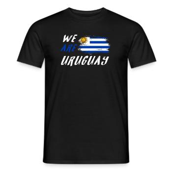 nous sommes l'Uruguay - T-shirt homme - noir - Devant - AI Model Male 178 light (178cm)