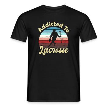 Lacrosse - Männer T-Shirt - Schwarz - Vorne - AI Model Male 178 light (178cm)