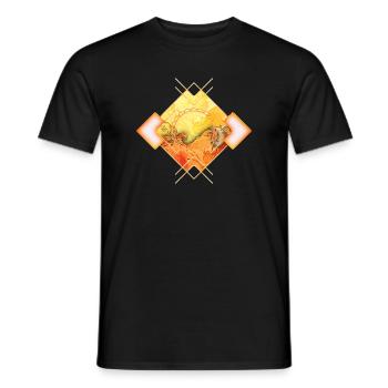 Roses élégantes avec notes d’ouverture - T-shirt homme - noir - Devant - AI Model Male 178 light (178cm)