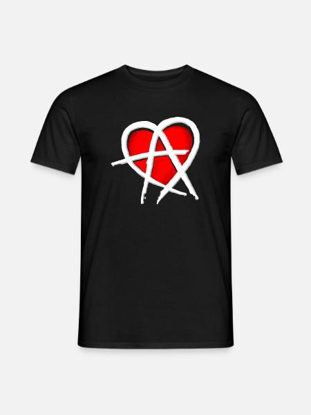 Anarchy & Love - Men's T-Shirt - black