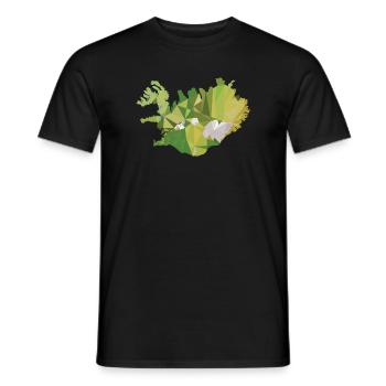 Islande Holiday Road Road Ring Road Glacier - T-shirt homme - noir - Devant - AI Model Male 178 light (178cm)