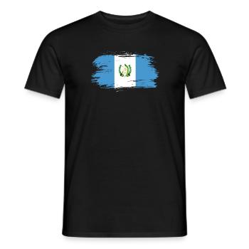 Guatemala flag - Men's T-Shirt - black - Front - AI Model Male 178 light (178cm)