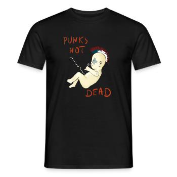 Les punks ne sont pas morts - T-shirt homme - noir - Devant - AI Model Male 178 light (178cm)
