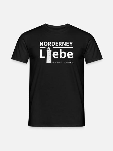 Norderney Liebe - Männer T-Shirt - Schwarz