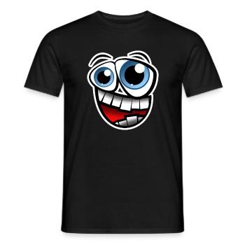 Face Comic - T-shirt homme - noir - Devant - AI Model Male 178 light (178cm)