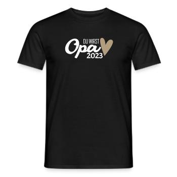 Opa 2023 loading - Männer T-Shirt - Schwarz - Vorne - AI Model Male 178 light (178cm)