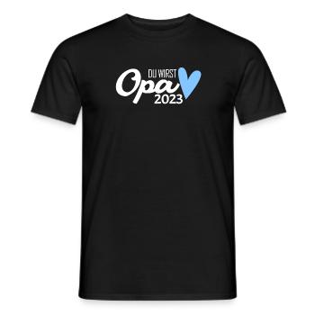 Opa 2023 loading - Männer T-Shirt - Schwarz - Vorne - AI Model Male 178 light (178cm)