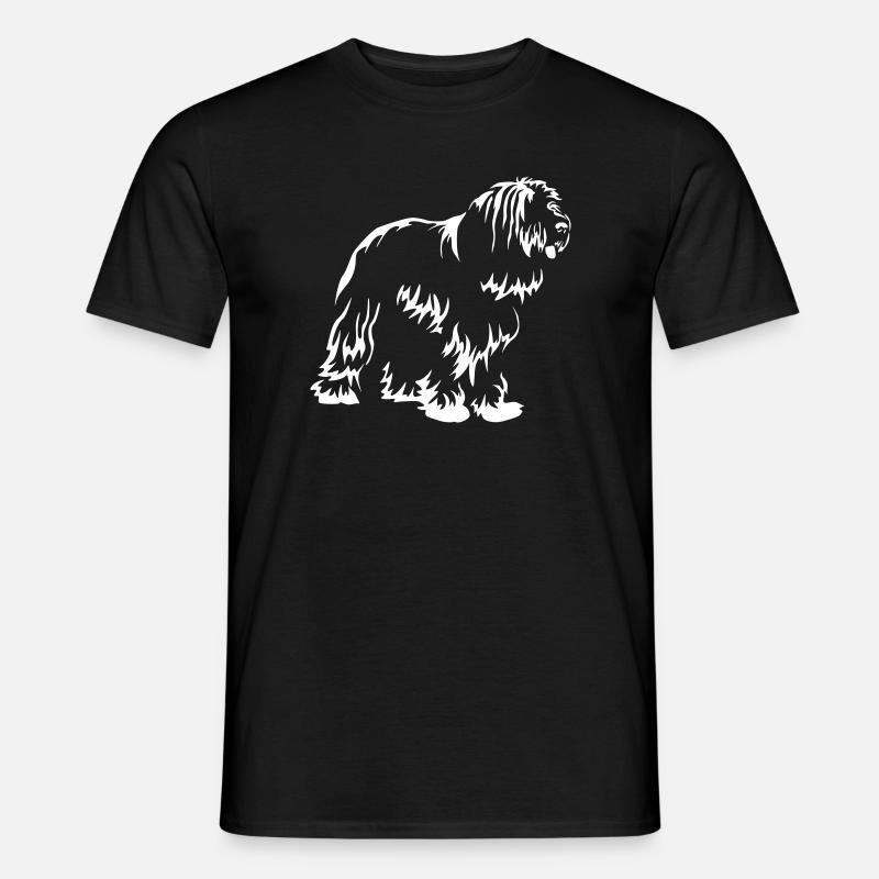 Bearded Collie "Black Edition" - Männer T-Shirt - Schwarz