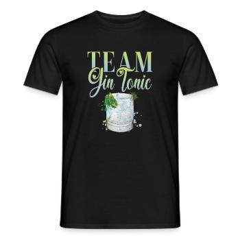 Team Gin Cocktail für Barkeeper - Männer T-Shirt - Schwarz - Vorne - AI Model Male 178 light (178cm)