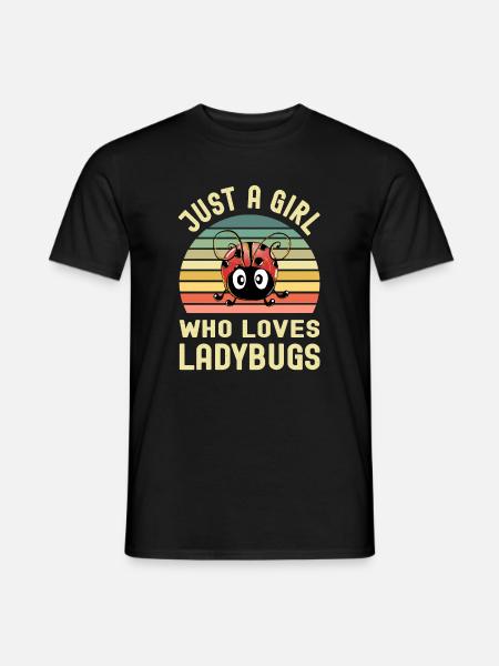 Marienkäfer - Männer T-Shirt - Schwarz