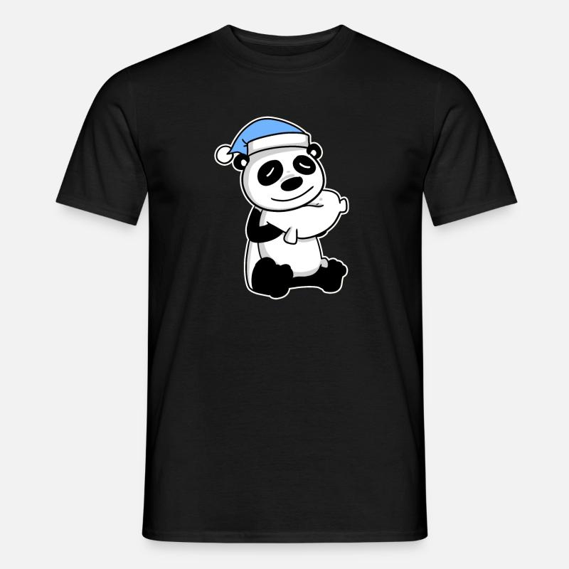 Panda Baby - Männer T-Shirt - Schwarz