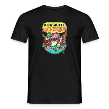 Süßigkeiten Schokolade Statement Nachspeise Bonbon - Männer T-Shirt - Schwarz - Vorne - AI Model Male 178 light (178cm)