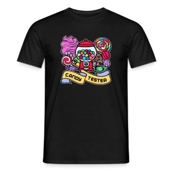 Déclaration du confiseur de bonbons sucrés - T-shirt homme - noir - Devant - AI Model Male 178 light (178cm)