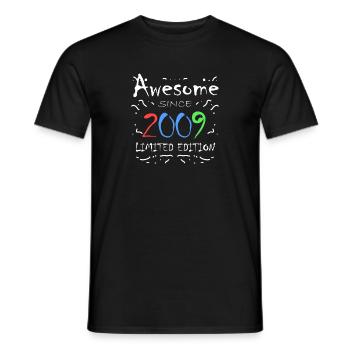 Vintage 2009 - Fantastic since 2009 - Men's T-Shirt - black - Front - AI Model Male 178 light (178cm)