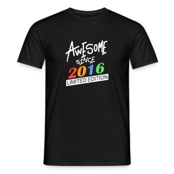 2016 - Millésime 2016 - Fantastique depuis 2016 - T-shirt homme - noir - Devant - AI Model Male 178 light (178cm)