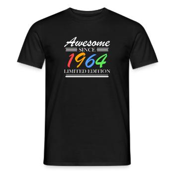 1964 - Born 1964 - Fantastic since 1964 - Men's T-Shirt - black - Front - AI Model Male 178 light (178cm)