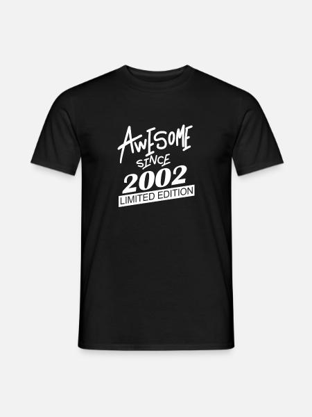 2002 - Born 2002 - Fantastic since 2002 - Men's T-Shirt - black