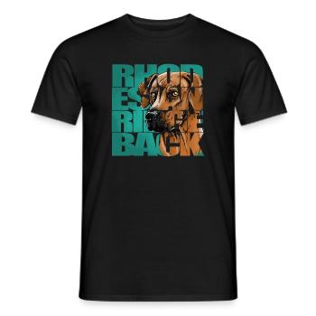 Rhodesian Ridgeback - T-shirt homme - noir - Devant - AI Model Male 178 light (178cm)