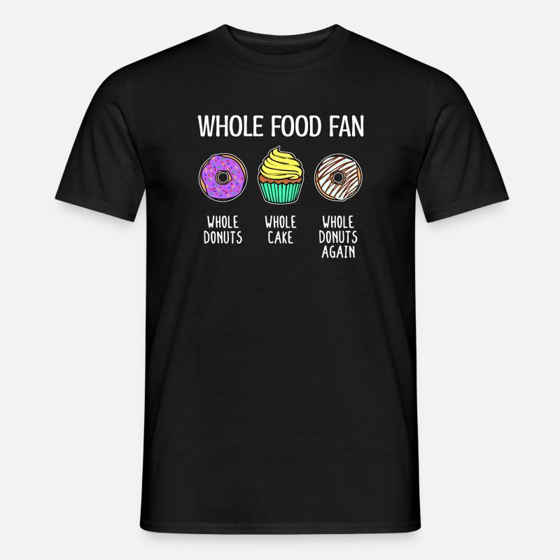 Donut Statement Candy Cake Cupcake - T-shirt homme - noir