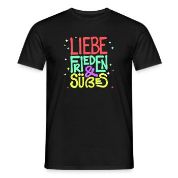 Naschen Lecker Naschkatzen Süßigkeiten Statement - Männer T-Shirt - Schwarz - Vorne - AI Model Male 178 light (178cm)