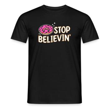 Donut Statement Naschen Backen Nachspeise Lecker - Männer T-Shirt - Schwarz - Vorne - AI Model Male 178 light (178cm)