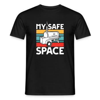 Mein Sicherer Grillplatz - Männer T-Shirt - Schwarz - Vorne - AI Model Male 178 light (178cm)