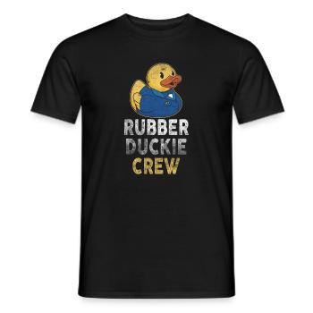 Rubber Duck Rubber Duckie Crew - Men's T-Shirt - black - Front - AI Model Male 178 light (178cm)